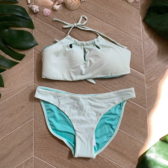 Pale Pistachio Two Piece - Picture 1 of 2